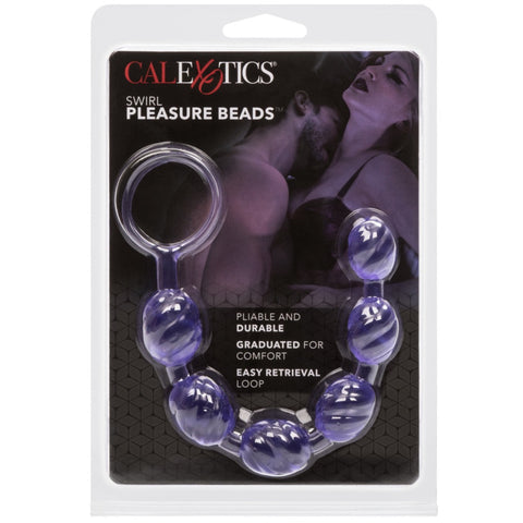 CalExotics Swirl Pleasure Beads - Purple - Extreme Toyz Singapore - https://extremetoyz.com.sg - Sex Toys and Lingerie Online Store - Bondage Gear / Vibrators / Electrosex Toys / Wireless Remote Control Vibes / Sexy Lingerie and Role Play / BDSM / Dungeon Furnitures / Dildos and Strap Ons &nbsp;/ Anal and Prostate Massagers / Anal Douche and Cleaning Aide / Delay Sprays and Gels / Lubricants and more...