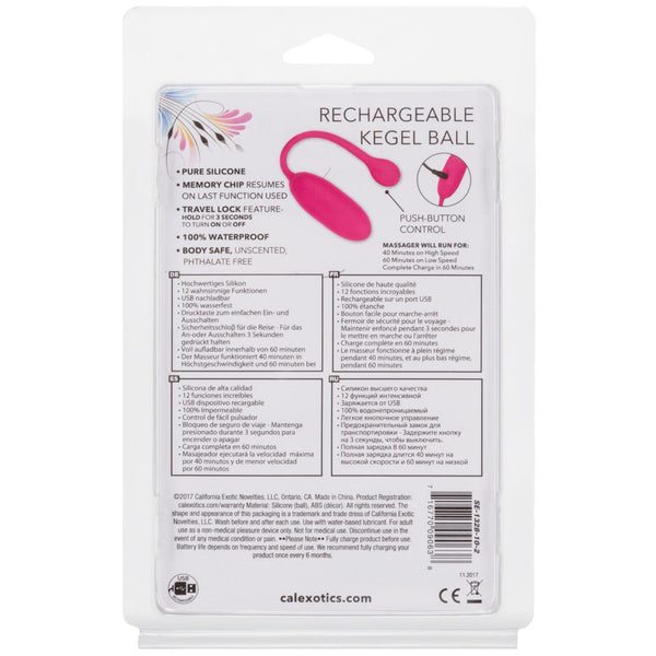 CalExotics Rechargeable Kegel Ball Advanced - Extreme Toyz Singapore - https://extremetoyz.com.sg - Sex Toys and Lingerie Online Store - Bondage Gear / Vibrators / Electrosex Toys / Wireless Remote Control Vibes / Sexy Lingerie and Role Play / BDSM / Dungeon Furnitures / Dildos and Strap Ons &nbsp;/ Anal and Prostate Massagers / Anal Douche and Cleaning Aide / Delay Sprays and Gels / Lubricants and more...