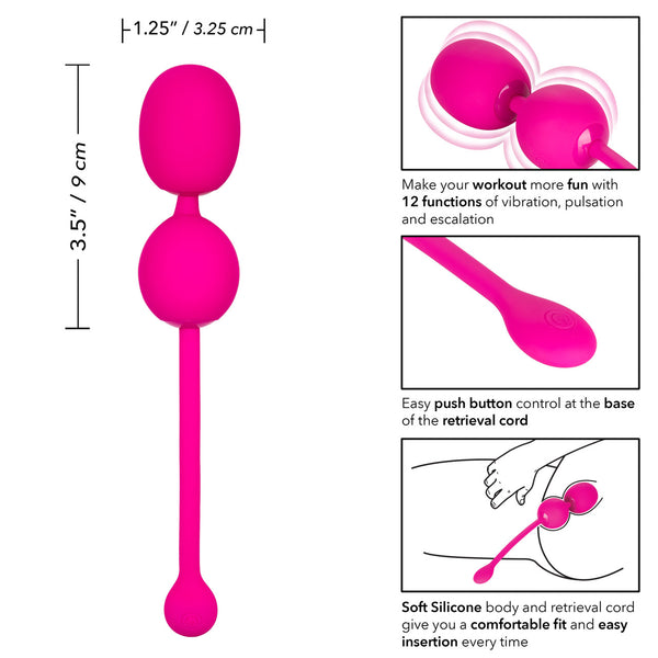 Kegel Collection Rechargeable Dual Kegel - Pink