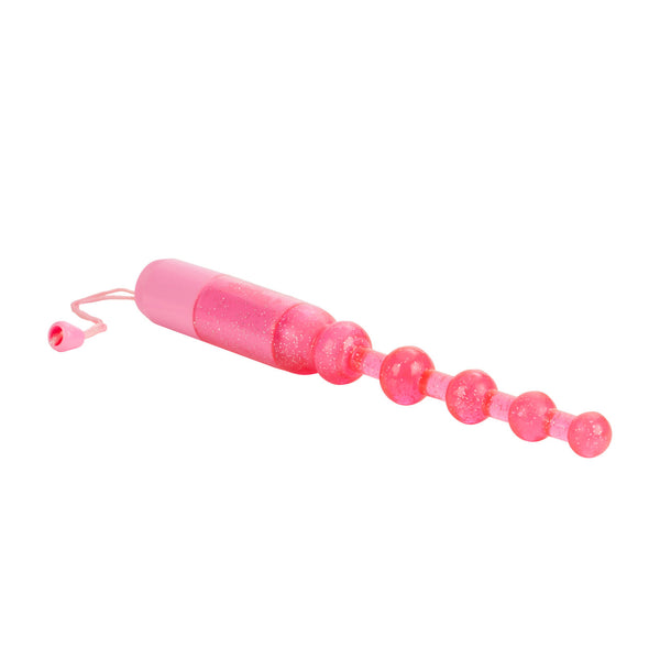 CalExotics Waterproof Vibrating Pleasure Beads - Pink - Extreme Toyz Singapore - https://extremetoyz.com.sg - Sex Toys and Lingerie Online Store - Bondage Gear / Vibrators / Electrosex Toys / Wireless Remote Control Vibes / Sexy Lingerie and Role Play / BDSM / Dungeon Furnitures / Dildos and Strap Ons &nbsp;/ Anal and Prostate Massagers / Anal Douche and Cleaning Aide / Delay Sprays and Gels / Lubricants and more...