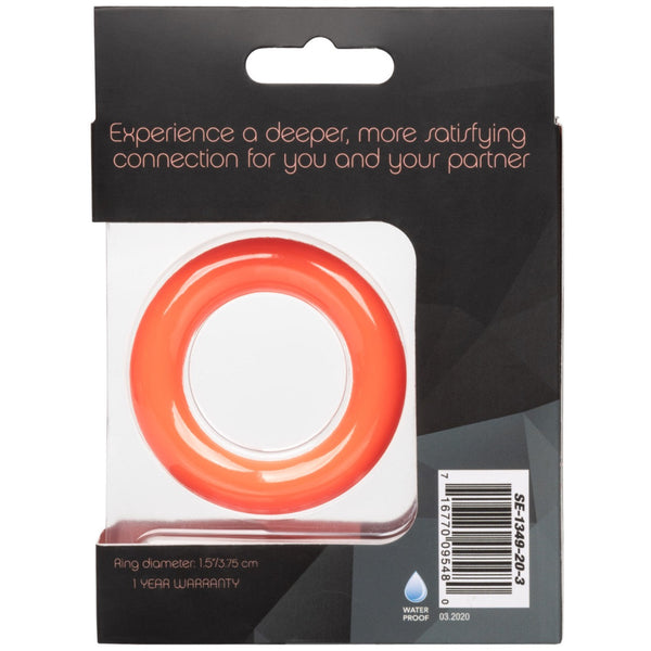 CalExotics Link Up Ultra-Soft Verge Silicone Cock Ring - Orange - Extreme Toyz Singapore - https://extremetoyz.com.sg - Sex Toys and Lingerie Online Store - Bondage Gear / Vibrators / Electrosex Toys / Wireless Remote Control Vibes / Sexy Lingerie and Role Play / BDSM / Dungeon Furnitures / Dildos and Strap Ons &nbsp;/ Anal and Prostate Massagers / Anal Douche and Cleaning Aide / Delay Sprays and Gels / Lubricants and more...