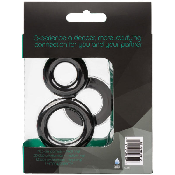 CalExotics Link Up Ultra-Soft Supreme Silicone Cock Ring Set - Extreme Toyz Singapore - https://extremetoyz.com.sg - Sex Toys and Lingerie Online Store