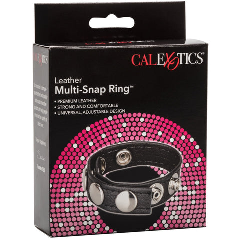 CalExotics Rings! Leather Multi-Snap Ring - Extreme Toyz Singapore - https://extremetoyz.com.sg - Sex Toys and Lingerie Online Store - Bondage Gear / Vibrators / Electrosex Toys / Wireless Remote Control Vibes / Sexy Lingerie and Role Play / BDSM / Dungeon Furnitures / Dildos and Strap Ons &nbsp;/ Anal and Prostate Massagers / Anal Douche and Cleaning Aide / Delay Sprays and Gels / Lubricants and more...