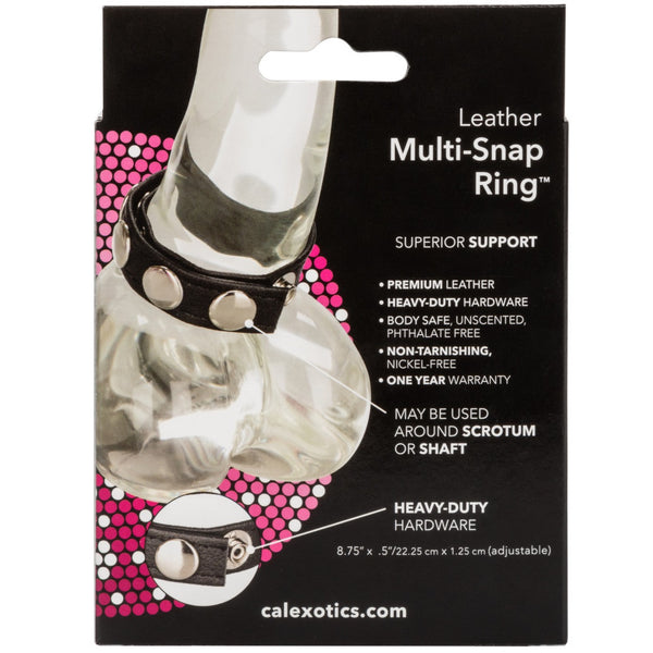 CalExotics Rings! Leather Multi-Snap Ring - Extreme Toyz Singapore - https://extremetoyz.com.sg - Sex Toys and Lingerie Online Store - Bondage Gear / Vibrators / Electrosex Toys / Wireless Remote Control Vibes / Sexy Lingerie and Role Play / BDSM / Dungeon Furnitures / Dildos and Strap Ons &nbsp;/ Anal and Prostate Massagers / Anal Douche and Cleaning Aide / Delay Sprays and Gels / Lubricants and more...