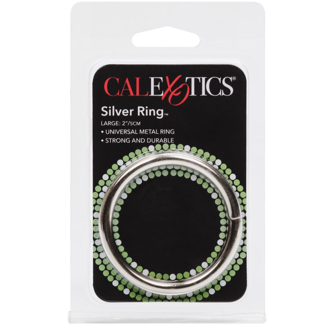 CalExotics Silver Ring - Large - Extreme Toyz Singapore - https://extremetoyz.com.sg - Sex Toys and Lingerie Online Store - Bondage Gear / Vibrators / Electrosex Toys / Wireless Remote Control Vibes / Sexy Lingerie and Role Play / BDSM / Dungeon Furnitures / Dildos and Strap Ons / Anal and Prostate Massagers / Anal Douche and Cleaning Aide / Delay Sprays and Gels / Lubricants and more...