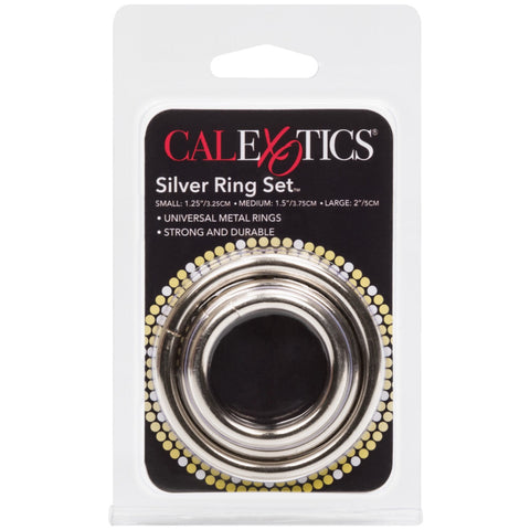 CalExotics Rings! Silver Ring - 3 Piece Set - Extreme Toyz Singapore - https://extremetoyz.com.sg - Sex Toys and Lingerie Online Store - Bondage Gear / Vibrators / Electrosex Toys / Wireless Remote Control Vibes / Sexy Lingerie and Role Play / BDSM / Dungeon Furnitures / Dildos and Strap Ons &nbsp;/ Anal and Prostate Massagers / Anal Douche and Cleaning Aide / Delay Sprays and Gels / Lubricants and more...