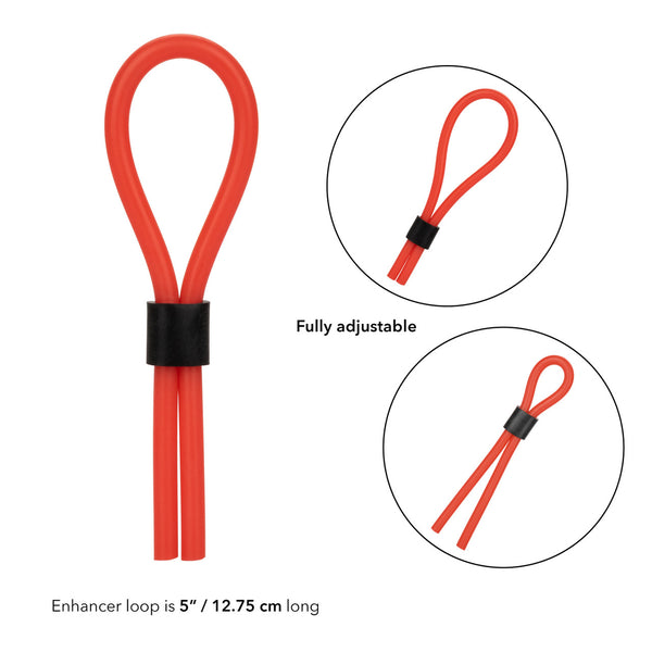 CalExotics Rings! Silicone Stud Lasso - Red - Extreme Toyz Singapore - https://extremetoyz.com.sg - Sex Toys and Lingerie Online Store - Bondage Gear / Vibrators / Electrosex Toys / Wireless Remote Control Vibes / Sexy Lingerie and Role Play / BDSM / Dungeon Furnitures / Dildos and Strap Ons &nbsp;/ Anal and Prostate Massagers / Anal Douche and Cleaning Aide / Delay Sprays and Gels / Lubricants and more...