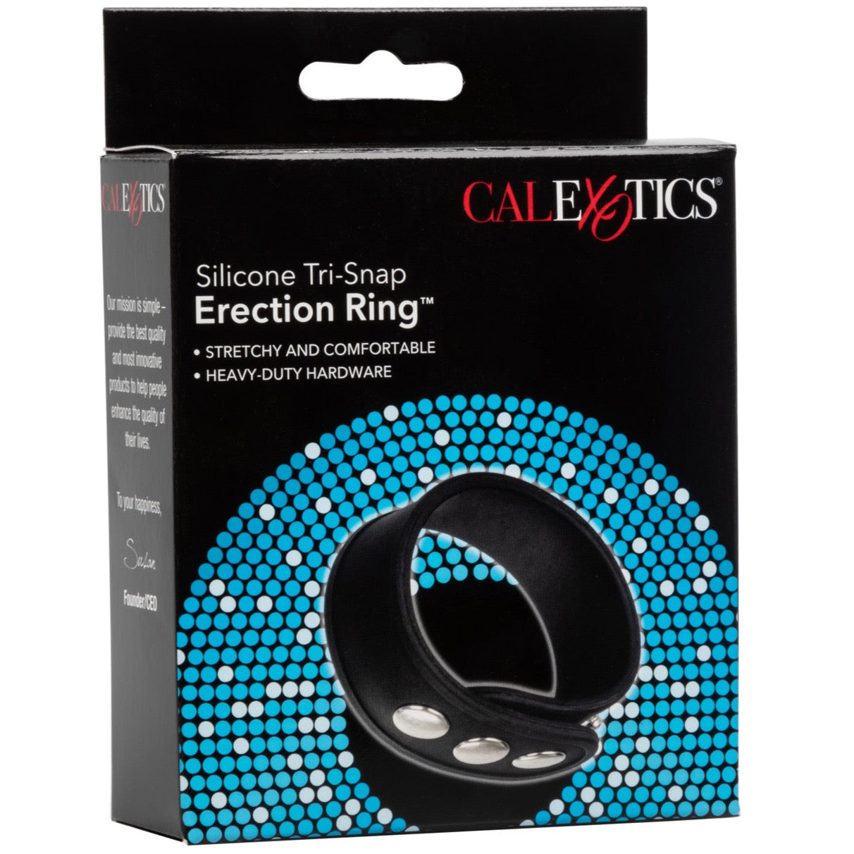 CalExotics Rings! Silicone Tri-Snap Erection Ring - Extreme Toyz Singapore - https://extremetoyz.com.sg - Sex Toys and Lingerie Online Store - Bondage Gear / Vibrators / Electrosex Toys / Wireless Remote Control Vibes / Sexy Lingerie and Role Play / BDSM / Dungeon Furnitures / Dildos and Strap Ons &nbsp;/ Anal and Prostate Massagers / Anal Douche and Cleaning Aide / Delay Sprays and Gels / Lubricants and more...