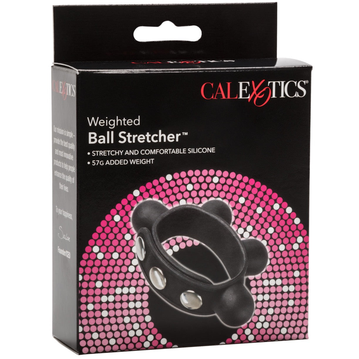 CalExotics Silicone Weighted Ball Stretcher - Extreme Toyz Singapore - https://extremetoyz.com.sg - Sex Toys and Lingerie Online Store