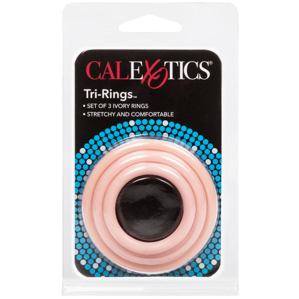 CalExotics Rings!  Tri-Rings Set - Ivory - Extreme Toyz Singapore - https://extremetoyz.com.sg - Sex Toys and Lingerie Online Store - Bondage Gear / Vibrators / Electrosex Toys / Wireless Remote Control Vibes / Sexy Lingerie and Role Play / BDSM / Dungeon Furnitures / Dildos and Strap Ons &nbsp;/ Anal and Prostate Massagers / Anal Douche and Cleaning Aide / Delay Sprays and Gels / Lubricants and more...