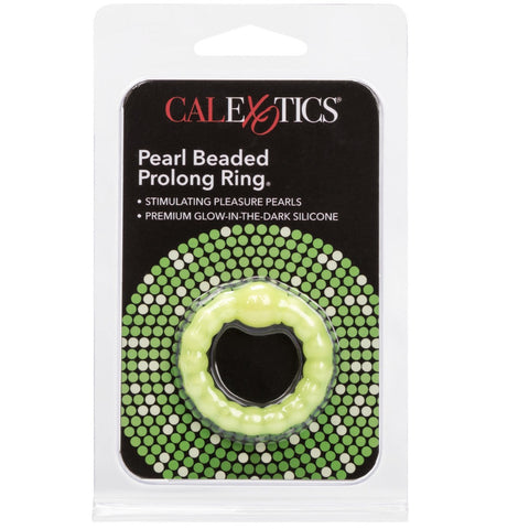 CalExotics Rings! Pearl Beaded Prolong Ring - Glow-In-The-Dark - Extreme Toyz Singapore - https://extremetoyz.com.sg - Sex Toys and Lingerie Online Store - Bondage Gear / Vibrators / Electrosex Toys / Wireless Remote Control Vibes / Sexy Lingerie and Role Play / BDSM / Dungeon Furnitures / Dildos and Strap Ons &nbsp;/ Anal and Prostate Massagers / Anal Douche and Cleaning Aide / Delay Sprays and Gels / Lubricants and more...