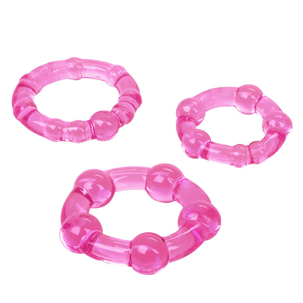 CalExotics Island Rings - Pink - Extreme Toyz Singapore - https://extremetoyz.com.sg - Sex Toys and Lingerie Online Store - Bondage Gear / Vibrators / Electrosex Toys / Wireless Remote Control Vibes / Sexy Lingerie and Role Play / BDSM / Dungeon Furnitures / Dildos and Strap Ons &nbsp;/ Anal and Prostate Massagers / Anal Douche and Cleaning Aide / Delay Sprays and Gels / Lubricants and more...