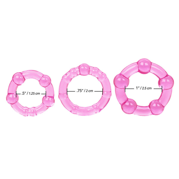 CalExotics Island Rings - Pink - Extreme Toyz Singapore - https://extremetoyz.com.sg - Sex Toys and Lingerie Online Store - Bondage Gear / Vibrators / Electrosex Toys / Wireless Remote Control Vibes / Sexy Lingerie and Role Play / BDSM / Dungeon Furnitures / Dildos and Strap Ons &nbsp;/ Anal and Prostate Massagers / Anal Douche and Cleaning Aide / Delay Sprays and Gels / Lubricants and more...