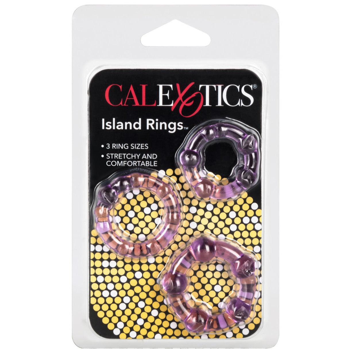 CalExotics Island Rings - Purple - Extreme Toyz Singapore - https://extremetoyz.com.sg - Sex Toys and Lingerie Online Store - Bondage Gear / Vibrators / Electrosex Toys / Wireless Remote Control Vibes / Sexy Lingerie and Role Play / BDSM / Dungeon Furnitures / Dildos and Strap Ons &nbsp;/ Anal and Prostate Massagers / Anal Douche and Cleaning Aide / Delay Sprays and Gels / Lubricants and more...