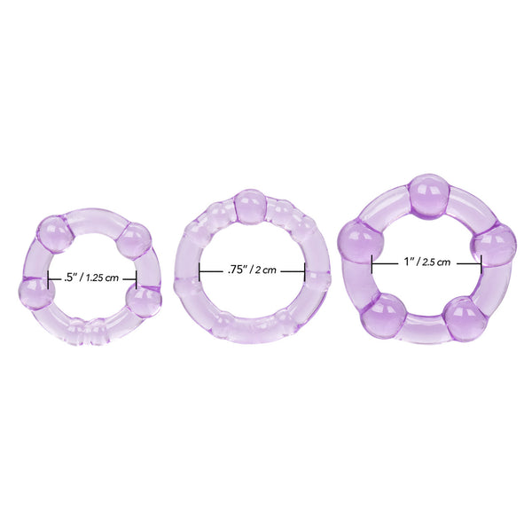 CalExotics Island Rings - Purple - Extreme Toyz Singapore - https://extremetoyz.com.sg - Sex Toys and Lingerie Online Store - Bondage Gear / Vibrators / Electrosex Toys / Wireless Remote Control Vibes / Sexy Lingerie and Role Play / BDSM / Dungeon Furnitures / Dildos and Strap Ons &nbsp;/ Anal and Prostate Massagers / Anal Douche and Cleaning Aide / Delay Sprays and Gels / Lubricants and more...