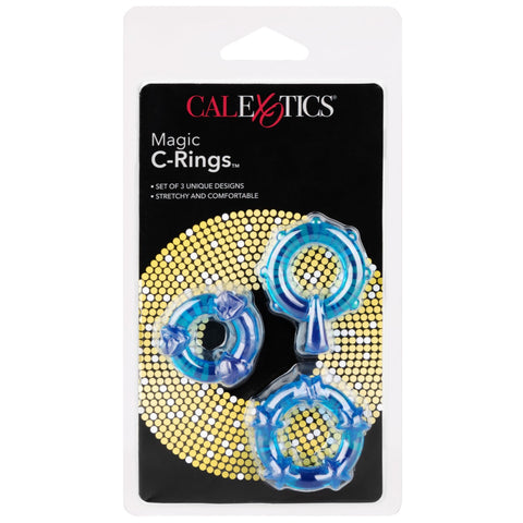 CalExotics Magic C-Rings - Blue - Extreme Toyz Singapore - https://extremetoyz.com.sg - Sex Toys and Lingerie Online Store - Bondage Gear / Vibrators / Electrosex Toys / Wireless Remote Control Vibes / Sexy Lingerie and Role Play / BDSM / Dungeon Furnitures / Dildos and Strap Ons &nbsp;/ Anal and Prostate Massagers / Anal Douche and Cleaning Aide / Delay Sprays and Gels / Lubricants and more...