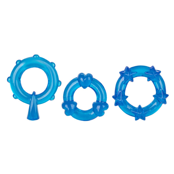 CalExotics Magic C-Rings - Blue - Extreme Toyz Singapore - https://extremetoyz.com.sg - Sex Toys and Lingerie Online Store - Bondage Gear / Vibrators / Electrosex Toys / Wireless Remote Control Vibes / Sexy Lingerie and Role Play / BDSM / Dungeon Furnitures / Dildos and Strap Ons &nbsp;/ Anal and Prostate Massagers / Anal Douche and Cleaning Aide / Delay Sprays and Gels / Lubricants and more...