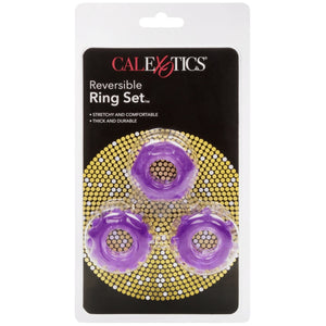 CalExotics Rings! Reversible Ring Set - Purple - Extreme Toyz Singapore - https://extremetoyz.com.sg - Sex Toys and Lingerie Online Store - Bondage Gear / Vibrators / Electrosex Toys / Wireless Remote Control Vibes / Sexy Lingerie and Role Play / BDSM / Dungeon Furnitures / Dildos and Strap Ons &nbsp;/ Anal and Prostate Massagers / Anal Douche and Cleaning Aide / Delay Sprays and Gels / Lubricants and more...