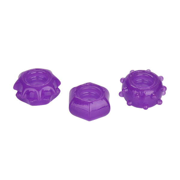 CalExotics Rings! Reversible Ring Set - Purple - Extreme Toyz Singapore - https://extremetoyz.com.sg - Sex Toys and Lingerie Online Store - Bondage Gear / Vibrators / Electrosex Toys / Wireless Remote Control Vibes / Sexy Lingerie and Role Play / BDSM / Dungeon Furnitures / Dildos and Strap Ons &nbsp;/ Anal and Prostate Massagers / Anal Douche and Cleaning Aide / Delay Sprays and Gels / Lubricants and more...