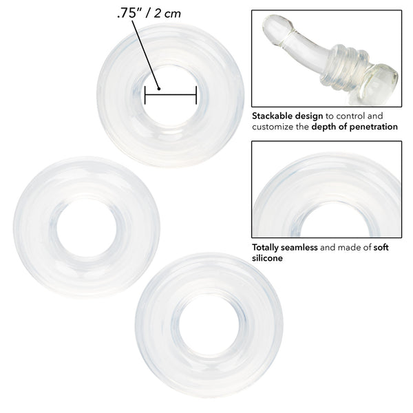 CalExotics Rings! Set of 3 Silicone Stacker Rings - Extreme Toyz Singapore - https://extremetoyz.com.sg - Sex Toys and Lingerie Online Store - Bondage Gear / Vibrators / Electrosex Toys / Wireless Remote Control Vibes / Sexy Lingerie and Role Play / BDSM / Dungeon Furnitures / Dildos and Strap Ons &nbsp;/ Anal and Prostate Massagers / Anal Douche and Cleaning Aide / Delay Sprays and Gels / Lubricants and more...