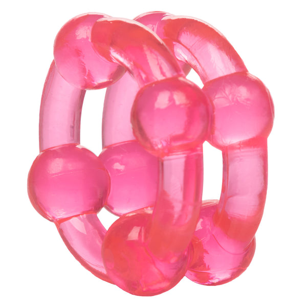 CalExotics Rings! Island Rings Double Stacker - Pink - Extreme Toyz Singapore - https://extremetoyz.com.sg - Sex Toys and Lingerie Online Store - Bondage Gear / Vibrators / Electrosex Toys / Wireless Remote Control Vibes / Sexy Lingerie and Role Play / BDSM / Dungeon Furnitures / Dildos and Strap Ons &nbsp;/ Anal and Prostate Massagers / Anal Douche and Cleaning Aide / Delay Sprays and Gels / Lubricants and more...