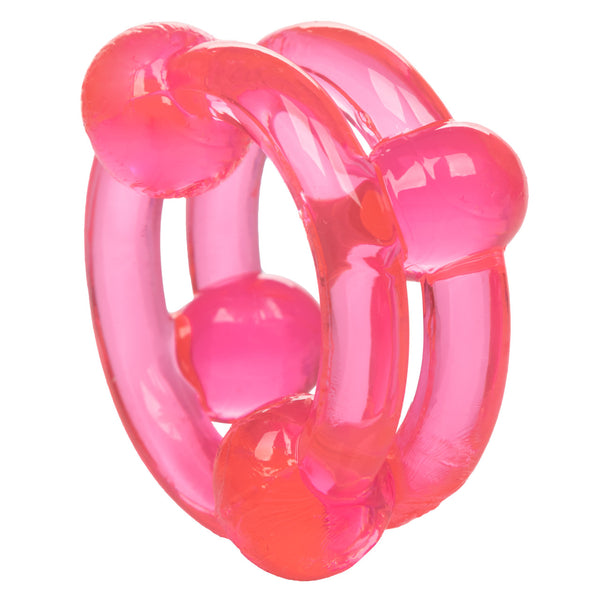 CalExotics Rings! Island Rings Double Stacker - Pink - Extreme Toyz Singapore - https://extremetoyz.com.sg - Sex Toys and Lingerie Online Store - Bondage Gear / Vibrators / Electrosex Toys / Wireless Remote Control Vibes / Sexy Lingerie and Role Play / BDSM / Dungeon Furnitures / Dildos and Strap Ons &nbsp;/ Anal and Prostate Massagers / Anal Douche and Cleaning Aide / Delay Sprays and Gels / Lubricants and more...