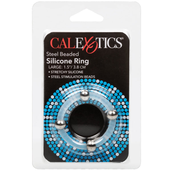 CalExotics Rings! Steel Beaded Silicone Ring - Large - Extreme Toyz Singapore - https://extremetoyz.com.sg - Sex Toys and Lingerie Online Store - Bondage Gear / Vibrators / Electrosex Toys / Wireless Remote Control Vibes / Sexy Lingerie and Role Play / BDSM / Dungeon Furnitures / Dildos and Strap Ons &nbsp;/ Anal and Prostate Massagers / Anal Douche and Cleaning Aide / Delay Sprays and Gels / Lubricants and more...