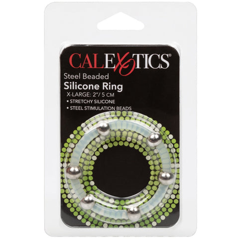 CalExotics Rings! Steel Beaded Silicone Ring - Extra Large - Extreme Toyz Singapore - https://extremetoyz.com.sg - Sex Toys and Lingerie Online Store - Bondage Gear / Vibrators / Electrosex Toys / Wireless Remote Control Vibes / Sexy Lingerie and Role Play / BDSM / Dungeon Furnitures / Dildos and Strap Ons &nbsp;/ Anal and Prostate Massagers / Anal Douche and Cleaning Aide / Delay Sprays and Gels / Lubricants and more...