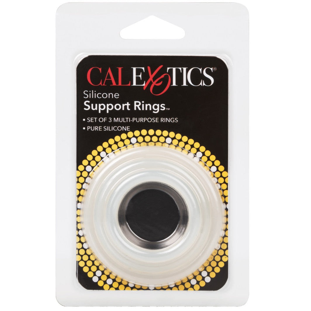 CalExotics Rings! Silicone Support Rings - Clear - Extreme Toyz Singapore - https://extremetoyz.com.sg - Sex Toys and Lingerie Online Store - Bondage Gear / Vibrators / Electrosex Toys / Wireless Remote Control Vibes / Sexy Lingerie and Role Play / BDSM / Dungeon Furnitures / Dildos and Strap Ons &nbsp;/ Anal and Prostate Massagers / Anal Douche and Cleaning Aide / Delay Sprays and Gels / Lubricants and more...