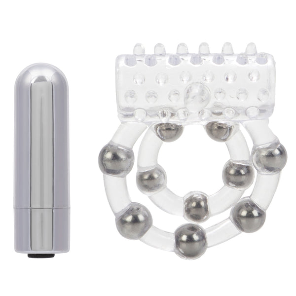 Couple's Enhancers 10 Bead Maximus Rechargeable Vibrating Cock Ring