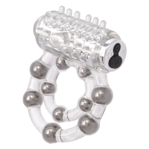 Couple's Enhancers 10 Bead Maximus Rechargeable Vibrating Cock Ring