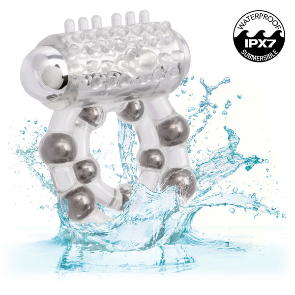 Couple's Enhancers 10 Bead Maximus Rechargeable Vibrating Cock Ring