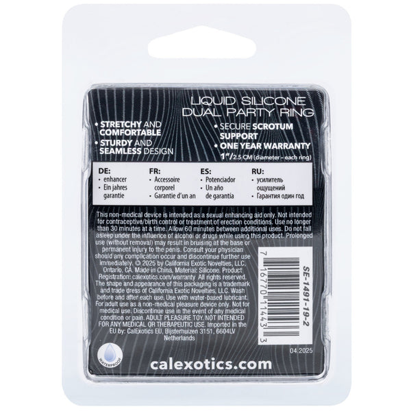 Alpha Liquid Silicone Dual Party Ring