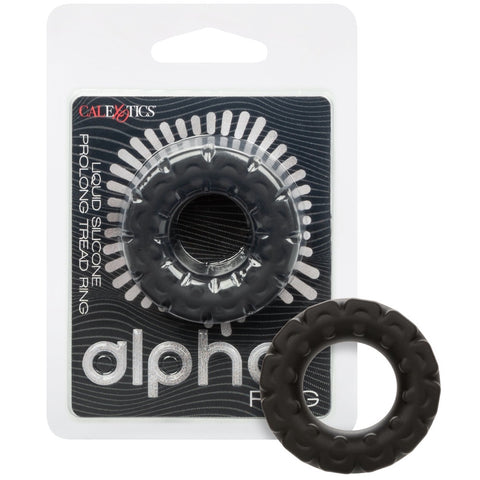 CalExotics Alpha Liquid Silicone Prolong Tread Ring - Extreme Toyz Singapore - https://extremetoyz.com.sg - Sex Toys and Lingerie Online Store - Bondage Gear / Vibrators / Electrosex Toys / Wireless Remote Control Vibes / Sexy Lingerie and Role Play / BDSM / Dungeon Furnitures / Dildos and Strap Ons &nbsp;/ Anal and Prostate Massagers / Anal Douche and Cleaning Aide / Delay Sprays and Gels / Lubricants and more...