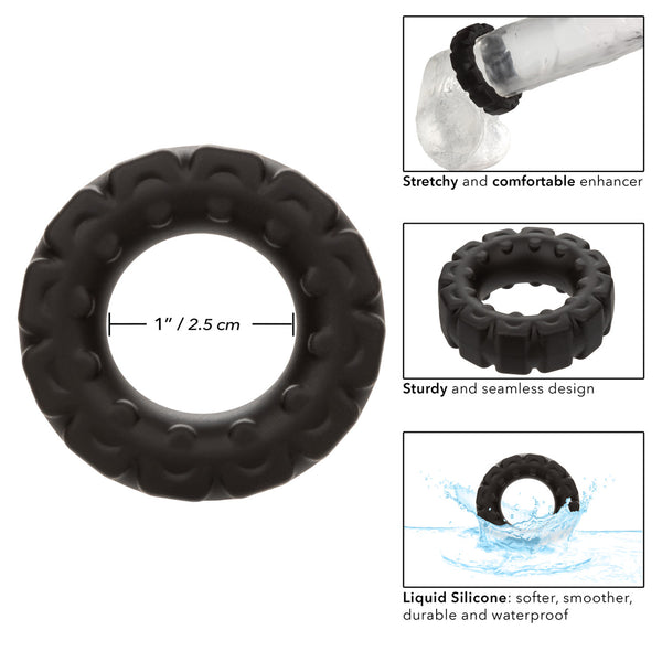 CalExotics Alpha Liquid Silicone Prolong Tread Ring - Extreme Toyz Singapore - https://extremetoyz.com.sg - Sex Toys and Lingerie Online Store - Bondage Gear / Vibrators / Electrosex Toys / Wireless Remote Control Vibes / Sexy Lingerie and Role Play / BDSM / Dungeon Furnitures / Dildos and Strap Ons &nbsp;/ Anal and Prostate Massagers / Anal Douche and Cleaning Aide / Delay Sprays and Gels / Lubricants and more...