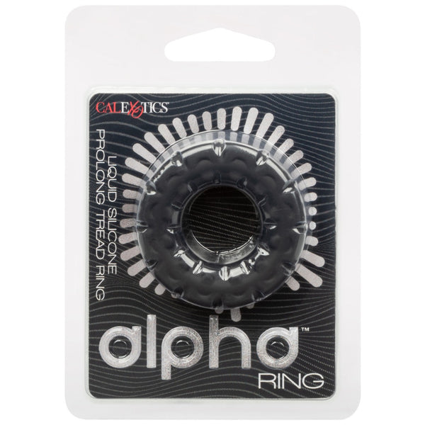 CalExotics Alpha Liquid Silicone Prolong Tread Ring - Extreme Toyz Singapore - https://extremetoyz.com.sg - Sex Toys and Lingerie Online Store - Bondage Gear / Vibrators / Electrosex Toys / Wireless Remote Control Vibes / Sexy Lingerie and Role Play / BDSM / Dungeon Furnitures / Dildos and Strap Ons &nbsp;/ Anal and Prostate Massagers / Anal Douche and Cleaning Aide / Delay Sprays and Gels / Lubricants and more...