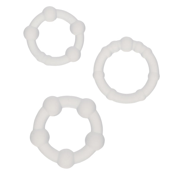Alpha Liquid Silicone Beaded Rings - Clear