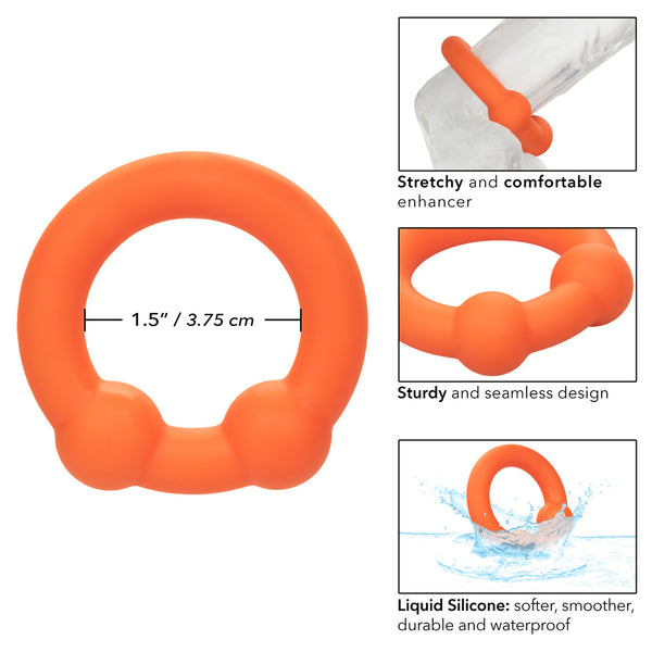 CalExotics Alpha Liquid Silicone Dual Ball Ring - Extreme Toyz Singapore - https://extremetoyz.com.sg - Sex Toys and Lingerie Online Store - Bondage Gear / Vibrators / Electrosex Toys / Wireless Remote Control Vibes / Sexy Lingerie and Role Play / BDSM / Dungeon Furnitures / Dildos and Strap Ons &nbsp;/ Anal and Prostate Massagers / Anal Douche and Cleaning Aide / Delay Sprays and Gels / Lubricants and more...