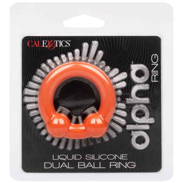 CalExotics Alpha Liquid Silicone Dual Ball Ring - Extreme Toyz Singapore - https://extremetoyz.com.sg - Sex Toys and Lingerie Online Store - Bondage Gear / Vibrators / Electrosex Toys / Wireless Remote Control Vibes / Sexy Lingerie and Role Play / BDSM / Dungeon Furnitures / Dildos and Strap Ons &nbsp;/ Anal and Prostate Massagers / Anal Douche and Cleaning Aide / Delay Sprays and Gels / Lubricants and more...