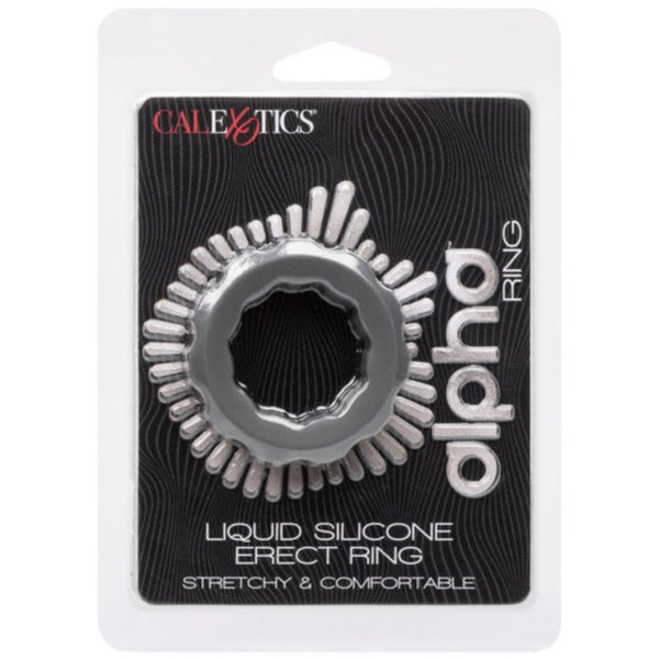 CalExotics Alpha Liquid Silicone Erect Ring - Extreme Toyz Singapore - https://extremetoyz.com.sg - Sex Toys and Lingerie Online Store - Bondage Gear / Vibrators / Electrosex Toys / Wireless Remote Control Vibes / Sexy Lingerie and Role Play / BDSM / Dungeon Furnitures / Dildos and Strap Ons &nbsp;/ Anal and Prostate Massagers / Anal Douche and Cleaning Aide / Delay Sprays and Gels / Lubricants and more...