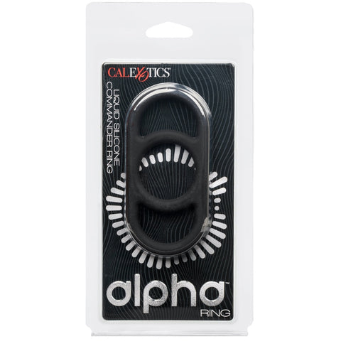 Alpha Liquid Silicone Commander Ring - Black