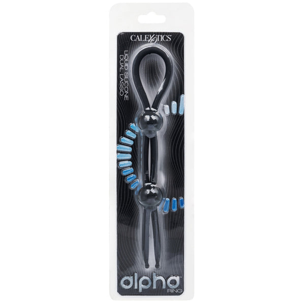 Alpha Liquid Silicone Dual Lasso - Black