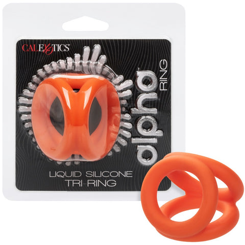 CalExotics Alpha Liquid Silicone Tri-Ring - Extreme Toyz Singapore - https://extremetoyz.com.sg - Sex Toys and Lingerie Online Store - Bondage Gear / Vibrators / Electrosex Toys / Wireless Remote Control Vibes / Sexy Lingerie and Role Play / BDSM / Dungeon Furnitures / Dildos and Strap Ons &nbsp;/ Anal and Prostate Massagers / Anal Douche and Cleaning Aide / Delay Sprays and Gels / Lubricants and more...