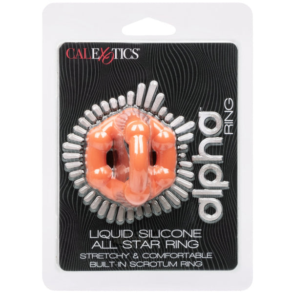 CalExotics Alpha Liquid Silicone All Star Ring - Extreme Toyz Singapore - https://extremetoyz.com.sg - Sex Toys and Lingerie Online Store - Bondage Gear / Vibrators / Electrosex Toys / Wireless Remote Control Vibes / Sexy Lingerie and Role Play / BDSM / Dungeon Furnitures / Dildos and Strap Ons &nbsp;/ Anal and Prostate Massagers / Anal Douche and Cleaning Aide / Delay Sprays and Gels / Lubricants and more...