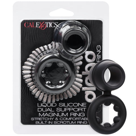 CalExotics Alpha Liquid Silicone Dual Magnum Ring - Extreme Toyz Singapore - https://extremetoyz.com.sg - Sex Toys and Lingerie Online Store - Bondage Gear / Vibrators / Electrosex Toys / Wireless Remote Control Vibes / Sexy Lingerie and Role Play / BDSM / Dungeon Furnitures / Dildos and Strap Ons &nbsp;/ Anal and Prostate Massagers / Anal Douche and Cleaning Aide / Delay Sprays and Gels / Lubricants and more...