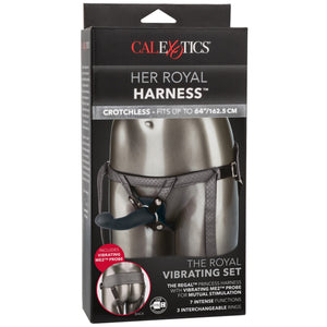 CalExotics Her Royal Harness The Royal Vibrating Rechargeable Set - Extreme Toyz Singapore - https://extremetoyz.com.sg - Sex Toys and Lingerie Online Store - Bondage Gear / Vibrators / Electrosex Toys / Wireless Remote Control Vibes / Sexy Lingerie and Role Play / BDSM / Dungeon Furnitures / Dildos and Strap Ons &nbsp;/ Anal and Prostate Massagers / Anal Douche and Cleaning Aide / Delay Sprays and Gels / Lubricants and more...