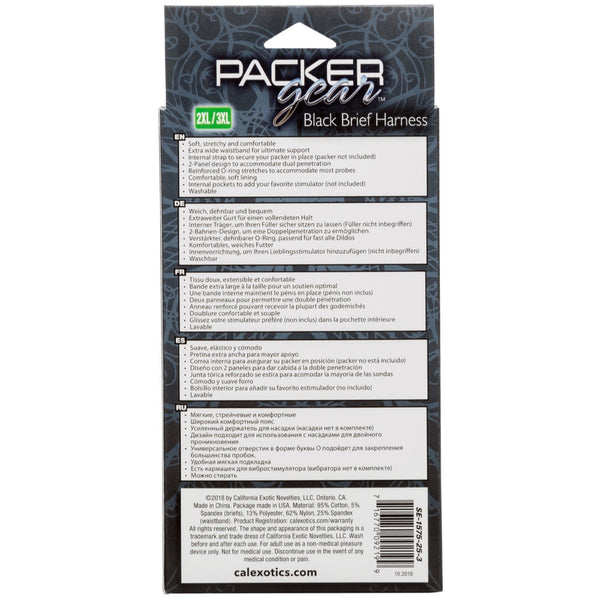 CalExotics Packer Gear Brief Harness - 2XL/3XL - Extreme Toyz Singapore - https://extremetoyz.com.sg - Sex Toys and Lingerie Online Store - Bondage Gear / Vibrators / Electrosex Toys / Wireless Remote Control Vibes / Sexy Lingerie and Role Play / BDSM / Dungeon Furnitures / Dildos and Strap Ons &nbsp;/ Anal and Prostate Massagers / Anal Douche and Cleaning Aide / Delay Sprays and Gels / Lubricants and more...