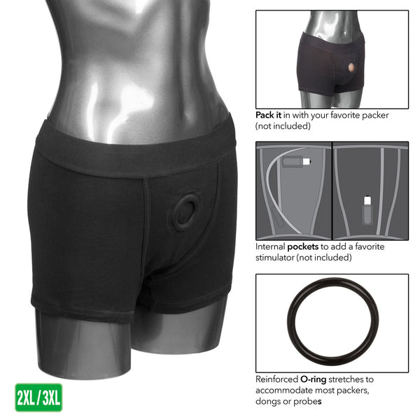 CalExotics Packer Gear Boxer Brief Harness - 2XL/3XL - Extreme Toyz Singapore - https://extremetoyz.com.sg - Sex Toys and Lingerie Online Store - Bondage Gear / Vibrators / Electrosex Toys / Wireless Remote Control Vibes / Sexy Lingerie and Role Play / BDSM / Dungeon Furnitures / Dildos and Strap Ons &nbsp;/ Anal and Prostate Massagers / Anal Douche and Cleaning Aide / Delay Sprays and Gels / Lubricants and more...