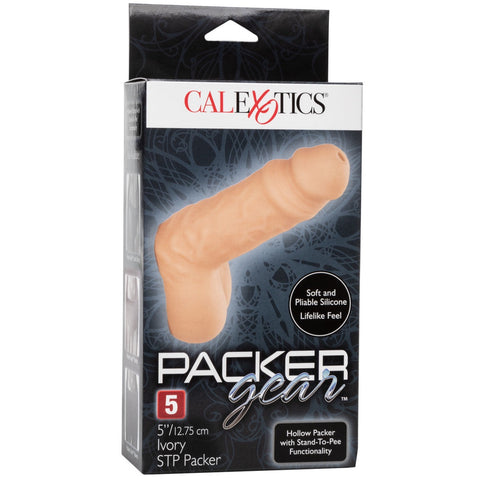 CalExotics Packer Gear 5" Silicone Hollow Packer with Stand To Pee Functionality - Ivory - Extreme Toyz Singapore - https://extremetoyz.com.sg - Sex Toys and Lingerie Online Store - Bondage Gear / Vibrators / Electrosex Toys / Wireless Remote Control Vibes / Sexy Lingerie and Role Play / BDSM / Dungeon Furnitures / Dildos and Strap Ons &nbsp;/ Anal and Prostate Massagers / Anal Douche and Cleaning Aide / Delay Sprays and Gels / Lubricants and more...