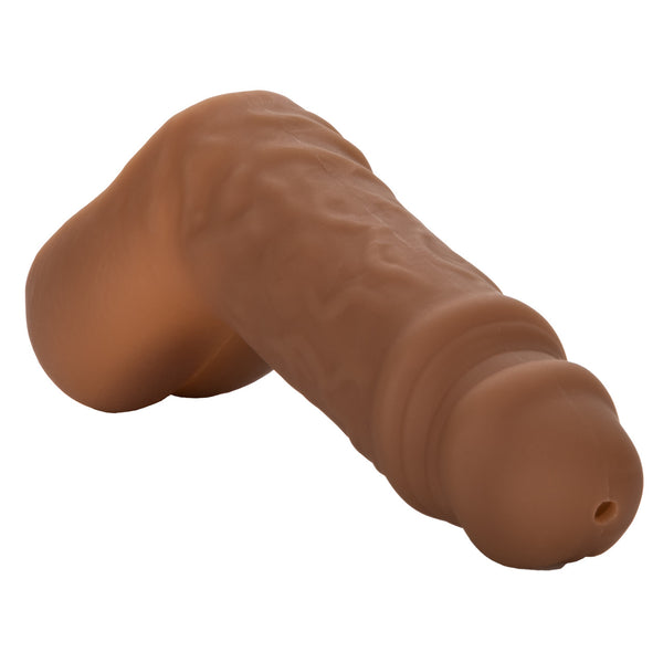CalExotics Packer Gear 5" Silicone Hollow Packer with Stand To Pee Functionality - Brown - Extreme Toyz Singapore - https://extremetoyz.com.sg - Sex Toys and Lingerie Online Store - Bondage Gear / Vibrators / Electrosex Toys / Wireless Remote Control Vibes / Sexy Lingerie and Role Play / BDSM / Dungeon Furnitures / Dildos and Strap Ons &nbsp;/ Anal and Prostate Massagers / Anal Douche and Cleaning Aide / Delay Sprays and Gels / Lubricants and more...